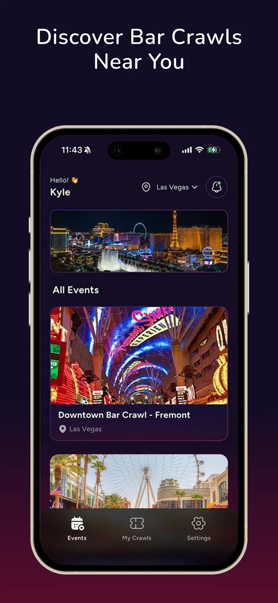 Royal Crawl app, redesigned