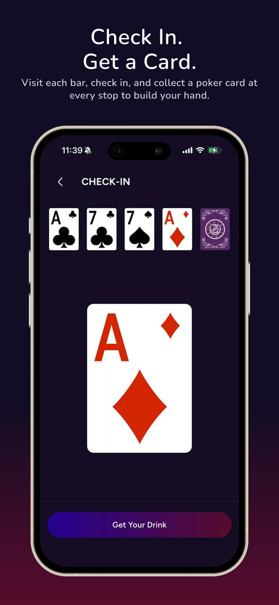Royal Crawl app, redesigned